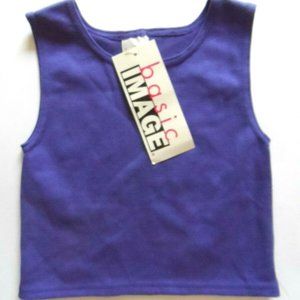 Basic Image Girls Tank Top - Purple Size: L